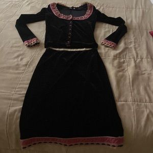 Vintage Betsey Johnson Original Size P Black